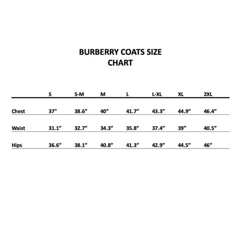 burberry womens coat sizing|Burberry size chart.